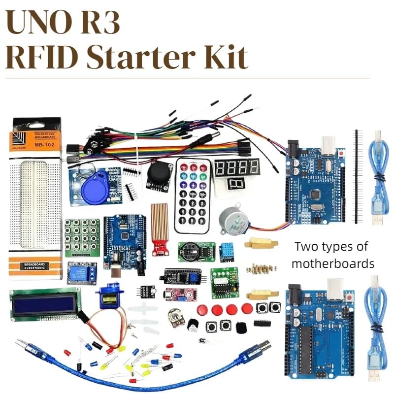 NEW Starter RFID Kit for Arduino UNO R3 Updated version Learning Suite Two types of motherboards