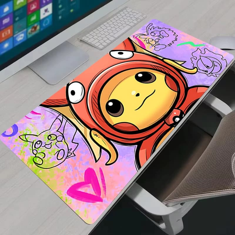 Mouse Pad Gaming Accessories Large Desk Mats Cosplay P-Pikachu Gamer Computer Laptop Keyboard Desk Pad P-Pokemon Anime Mausepad