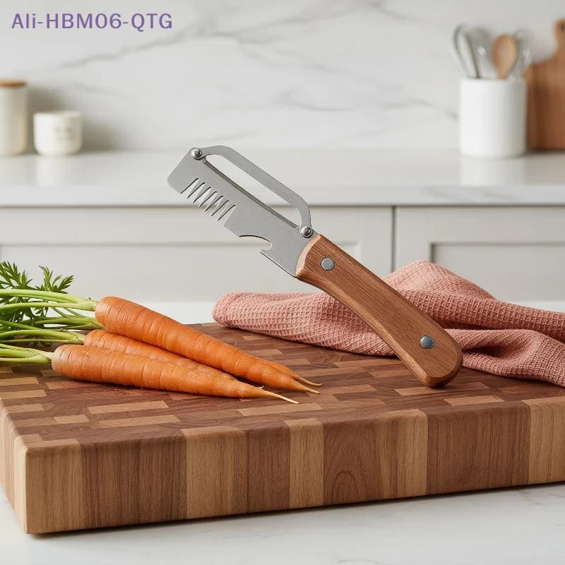 [New] 3-in-1 Serrated Peeling Knife Premium Vegetable Peeler With Handle And Bottle Opener Kitchen Tool