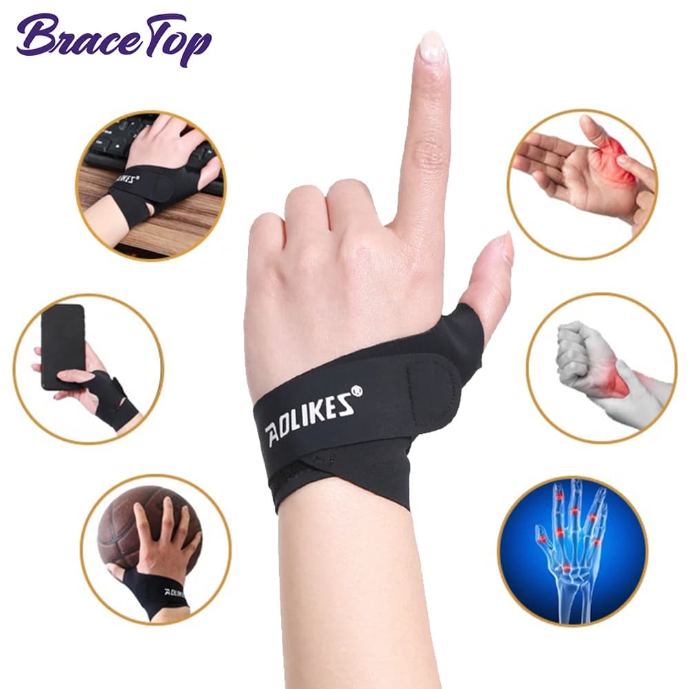 1 PC Polso Tutore per pollice Cinghie da polso a compressione ultrasottili Supporto per pollice per tendinite, tenosinovite, artrite del tunnel carpale