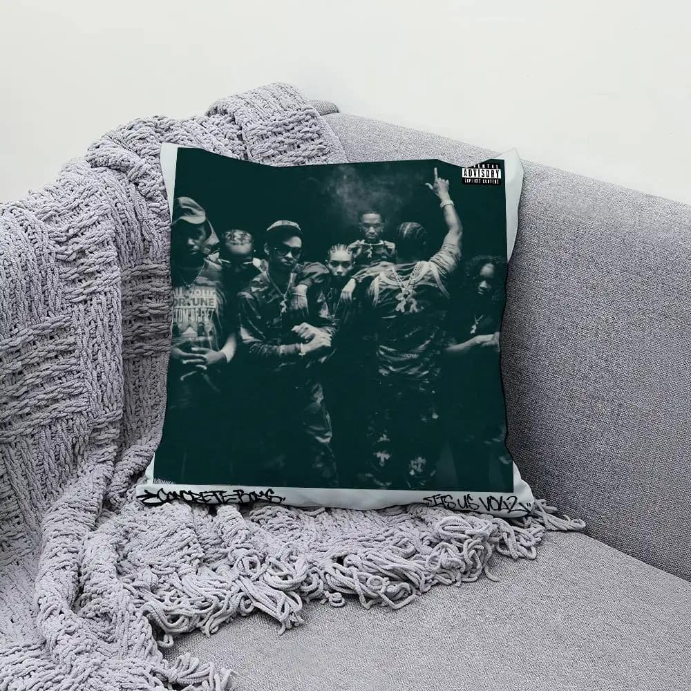 Lil Y-Yachty It's Us Vol. 2 30x30cm 45x45cm Pillow Case Decor Protective Covers Comfortable Soft For Sofa Living Room Home Offic