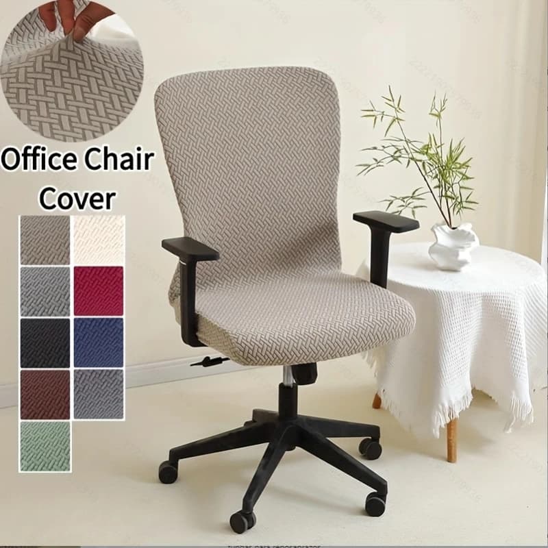 Fodera per sedia da ufficio all-inclusive in tinta unita 1pc Fodera per sedia elastica durevole adatta per sala giochi per ufficio Funda De Silla
