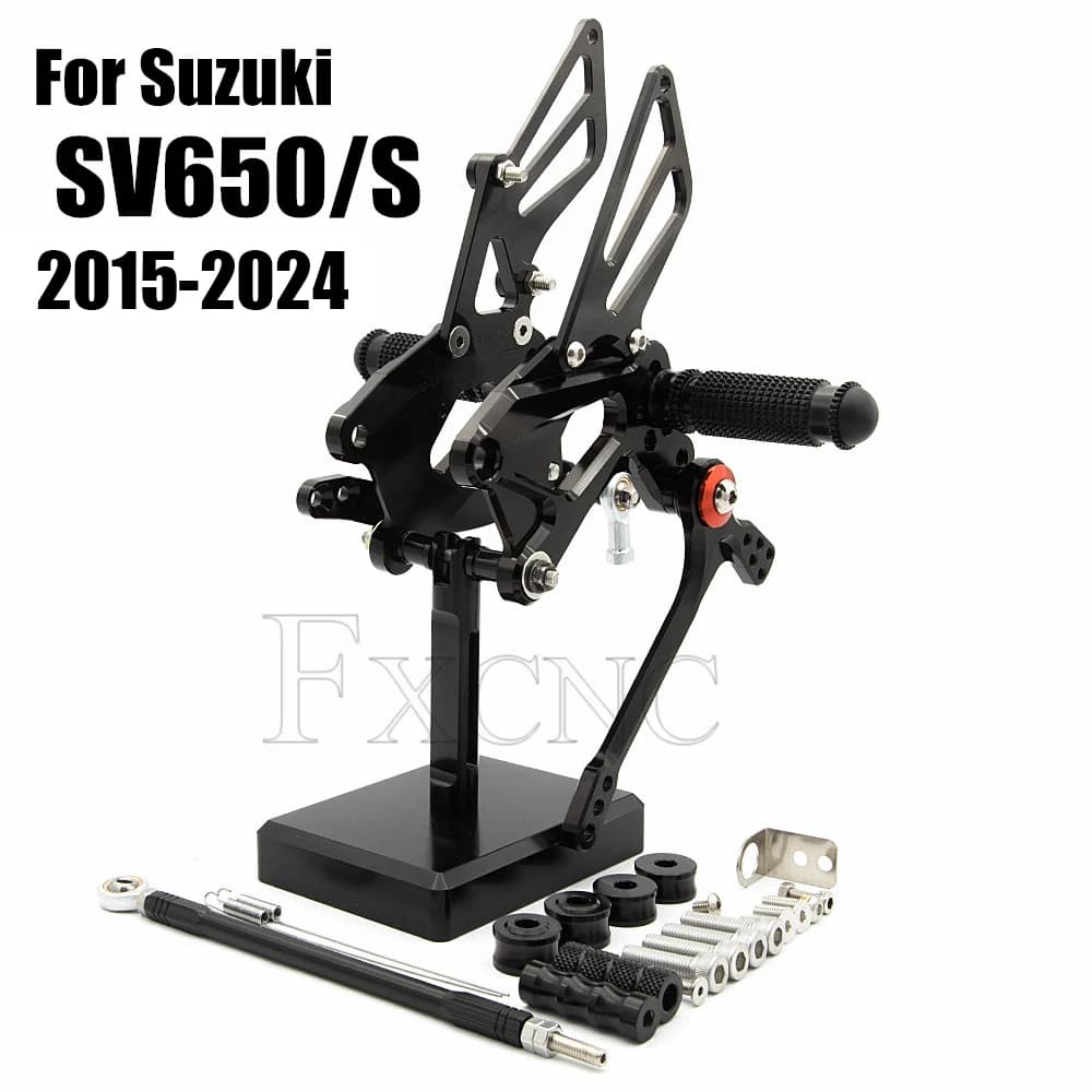 Per Suzuki SV650 SV650S SV 650 2015 2016 2017 2018 2019 2020 2021 2022 2023 2024 CNC Rearset Poggiapiedi Pedana Posteriore Set Piede Peg