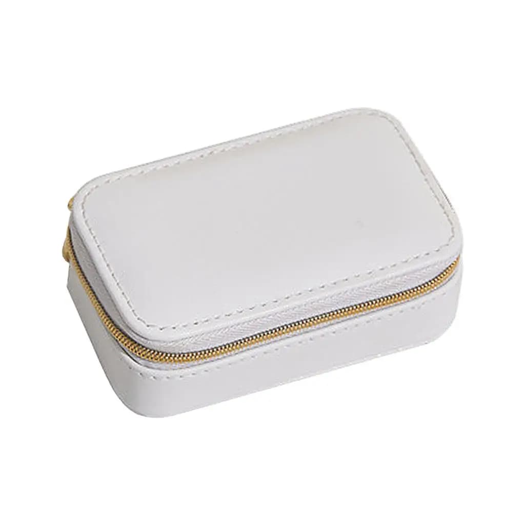Fashion Jewelry Box PU Storage Case Bag Organizer Simple Exquisite Classified