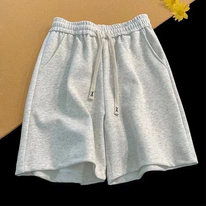 Pantaloncini estivi in tinta unita per uomo e donna 2025 Pantaloncini sportivi e per il tempo libero di marca americana alla moda di grandi dimensioni