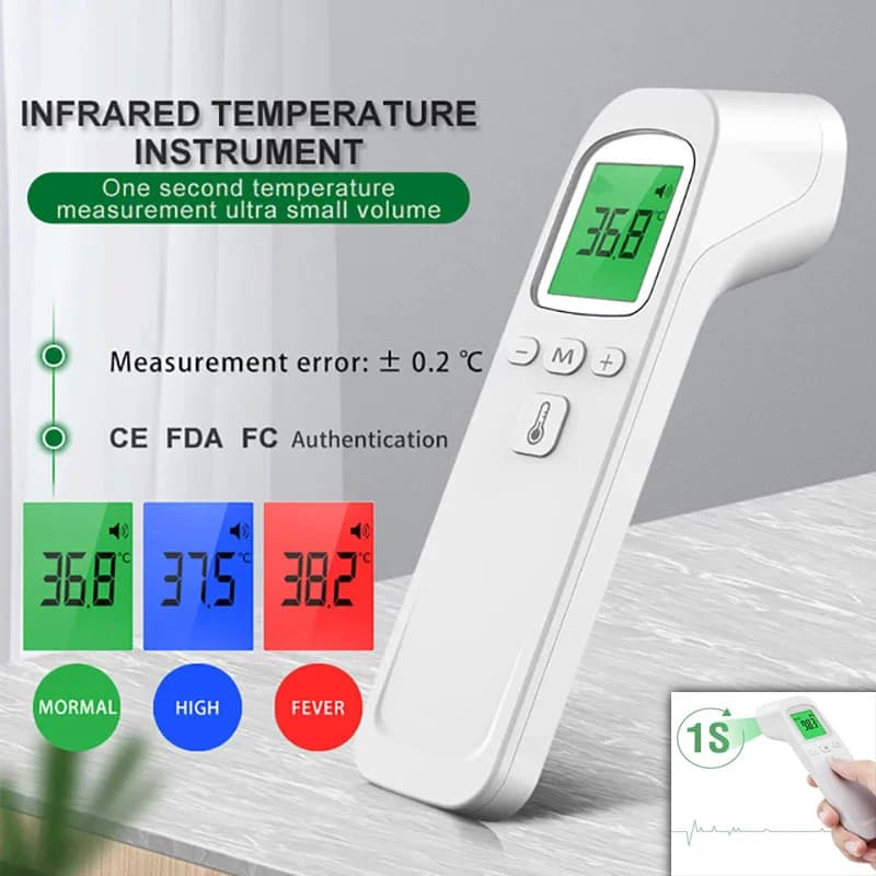 For Xiaomi Medical Temperature Infrared Thermometer Front Contactless Digital Thermometer LED Display Fever Measuring Instrument