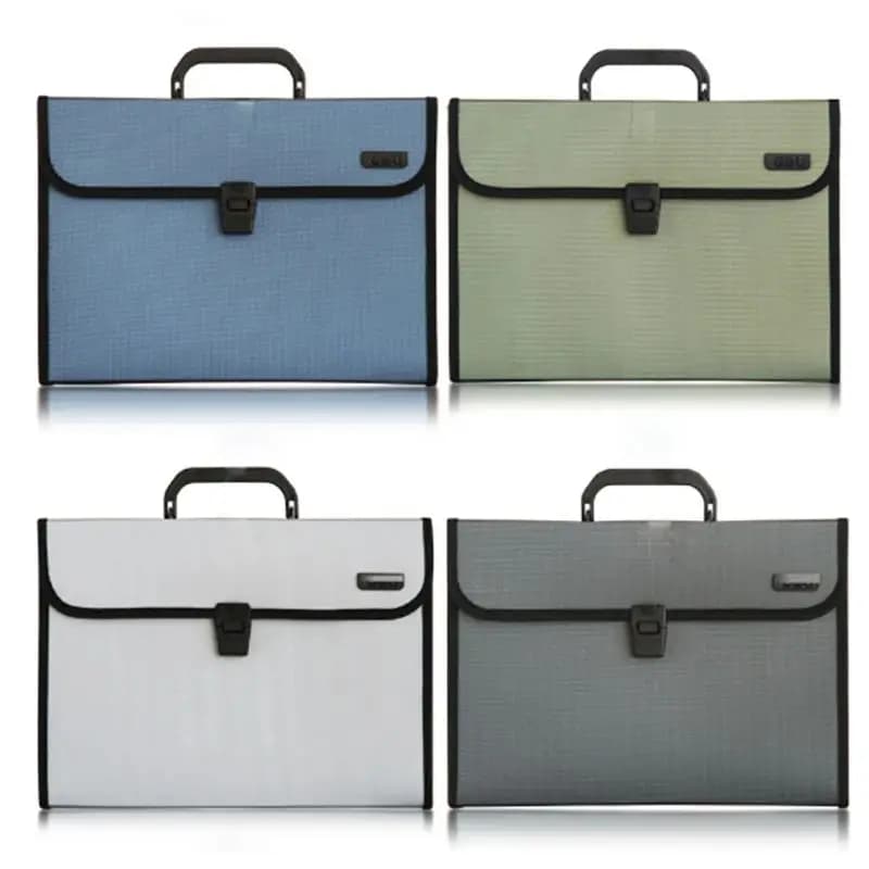 A4 portafoglio espandibile a 12 tasche portacarte portadocumenti Organizer borsa cartella portadocumenti cartella da lavoro cancelleria scolastica