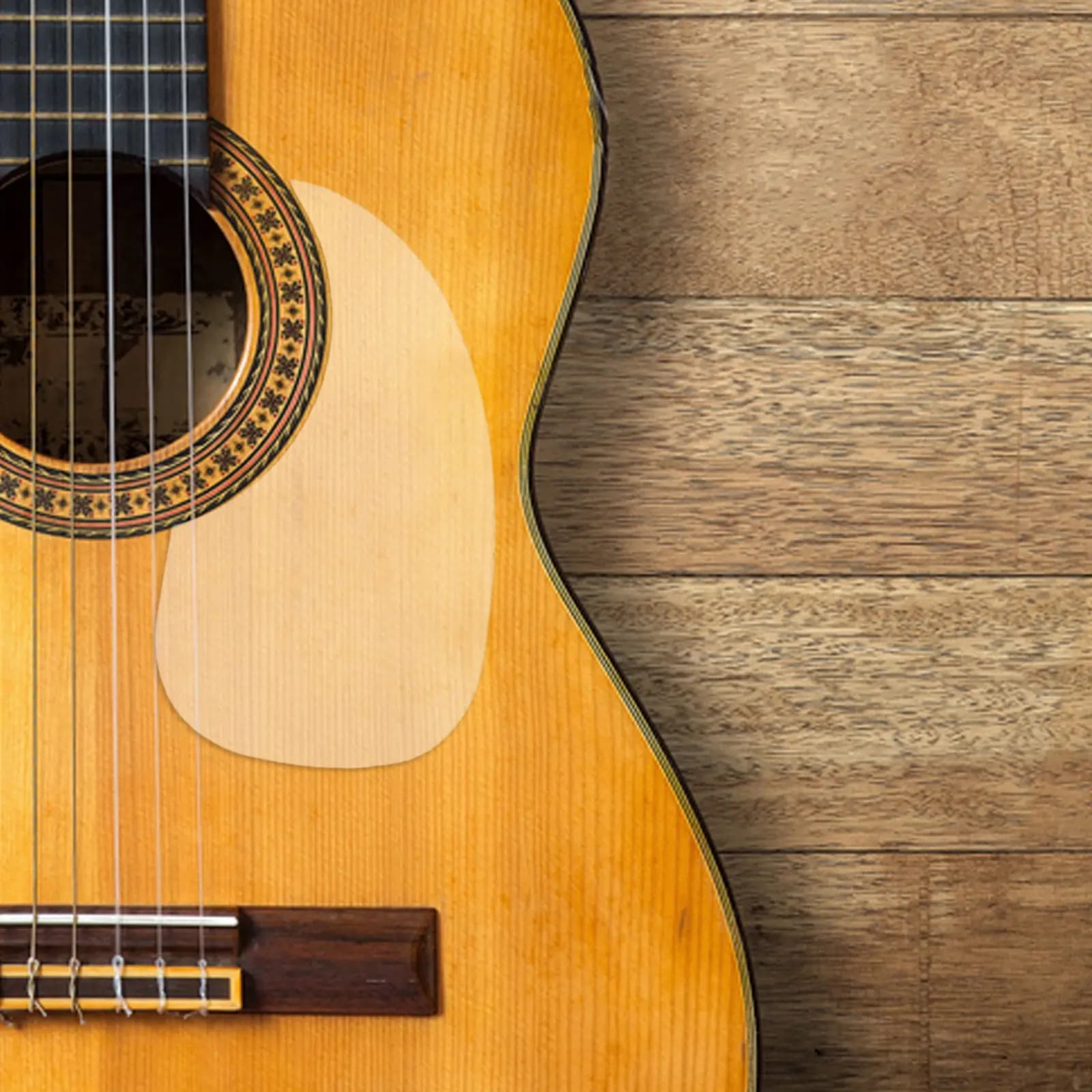 2 Pezzi Protezione Trasparente a Goccia per Chitarra Acustica, Pellicola Protettiva in PVC, Pannello Sostitutivo Anti-Graffio, Pickguard per Chitarra