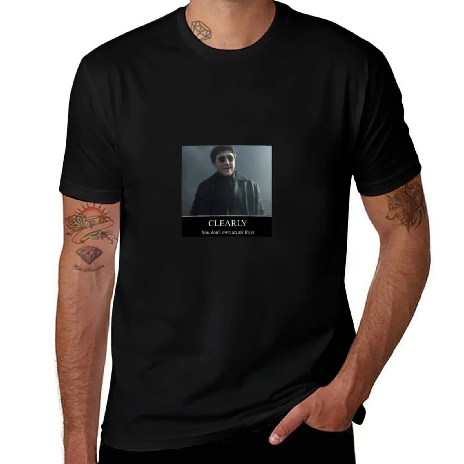 clearly you don't air fryer doc ock T-Shirt Classic Print Short Sleeve Shirt T-Shirt