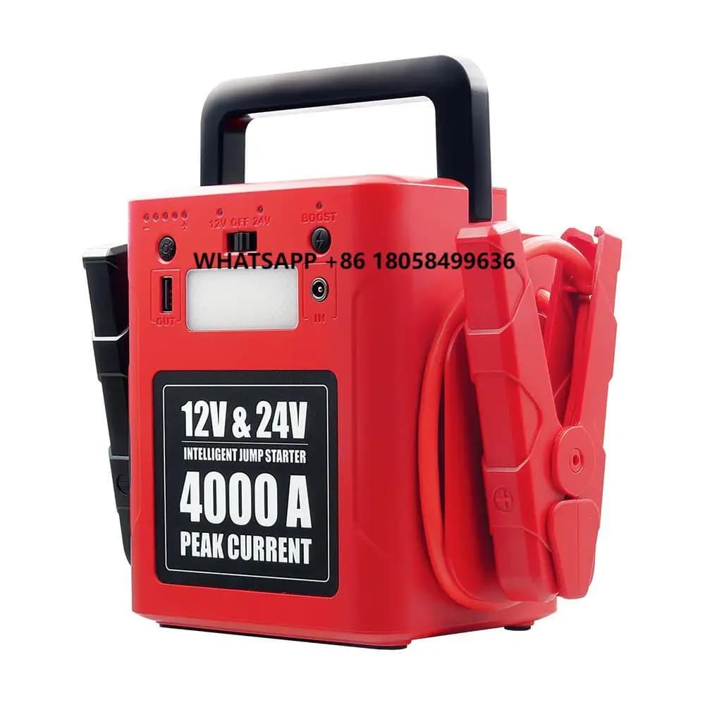 Personalizza il caricabatteria al litio per officina per auto di emergenza da 56000 mAh Avviatore di emergenza 12 V 24 V con capacità di 20000 mAh Corrente di picco 2000 A
