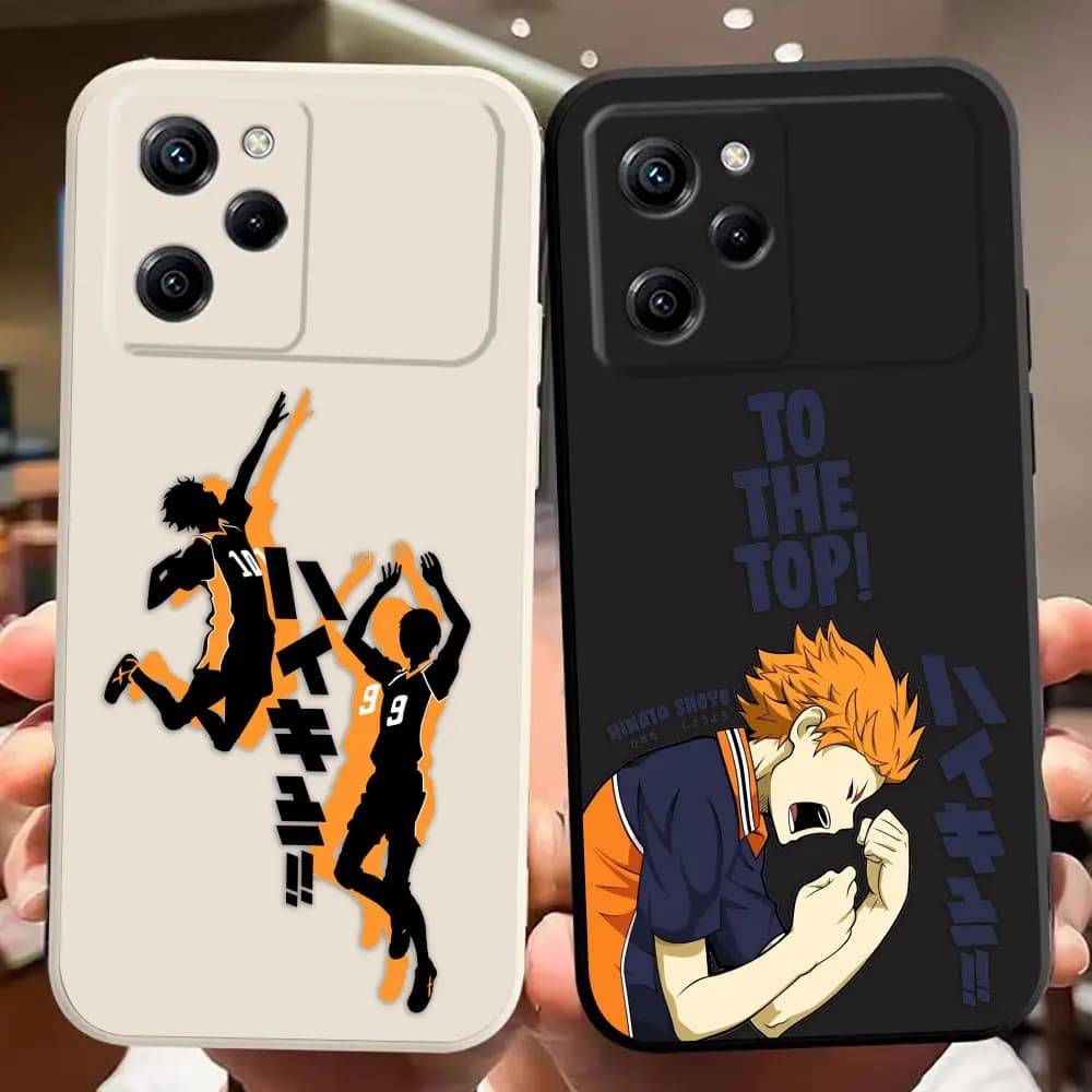 H-Haikyuu Pallavolo della scuola superiore Cassa del telefono per Xiaomi 10T 11 11T 12 12T 13 14T 15 POCO F5 F6 F7 M3 M4 M5 M7 X3 X4 GT X5 Caso
