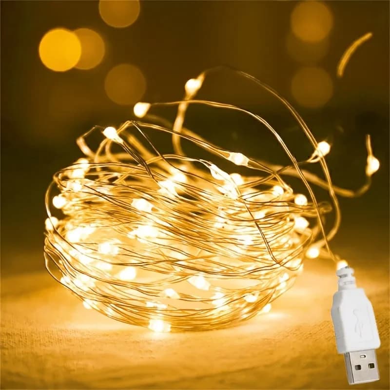 30M-1M Waterproof USB LED Lights String Copper Wire Fairy Garland Light Lamp Christmas Wedding Party Holiday Lighting wreath