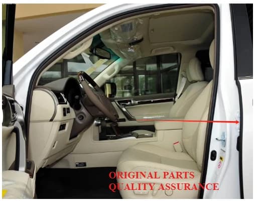 B-pillar Original Seal Strip Rubber Double Layer Sealing Protector Soundproof Waterproof for Toyota LC150 LC200 GX460 LX570