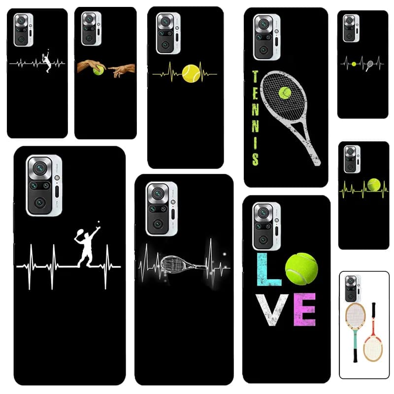 Tennis racket case for Xiaomi Redmi Note 14 13 12 11 10 9 15 Pro Plus Redmi 15 13 10C 12C 13C 14C 15C