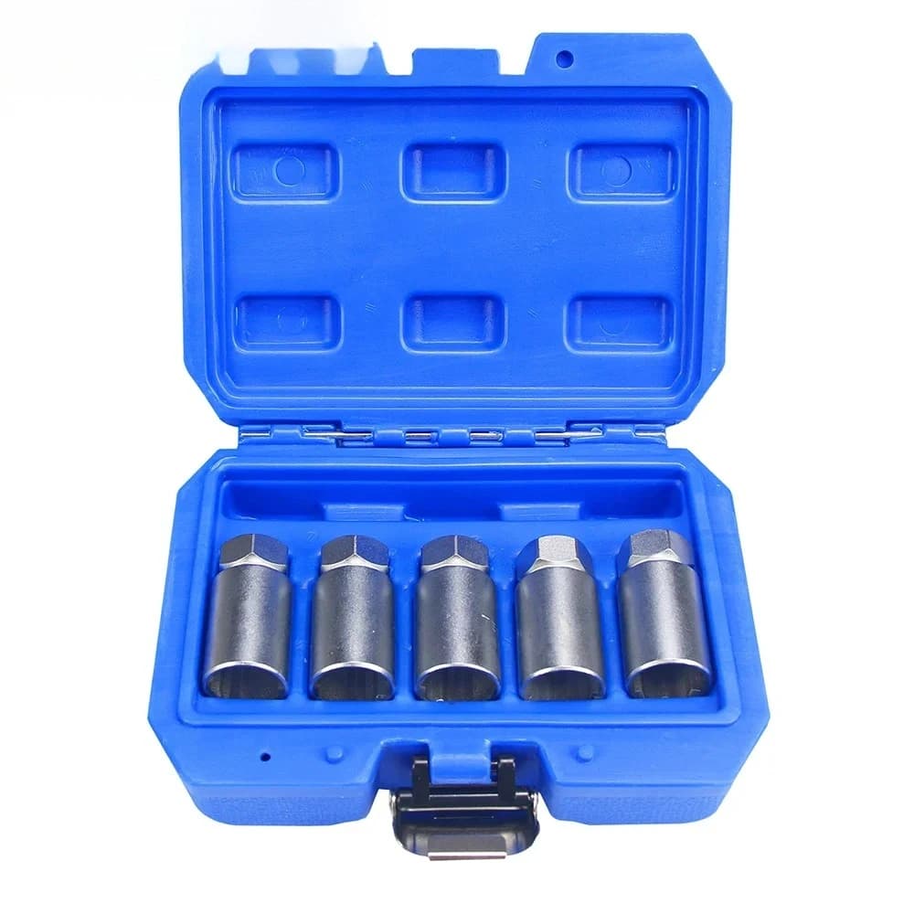 Set di 5 chiavi per bloccaggio ruote A B C D E e strumento di rimozione dado antifurto con chiave a bussola per Tesla Model 3, Model Y, Model X