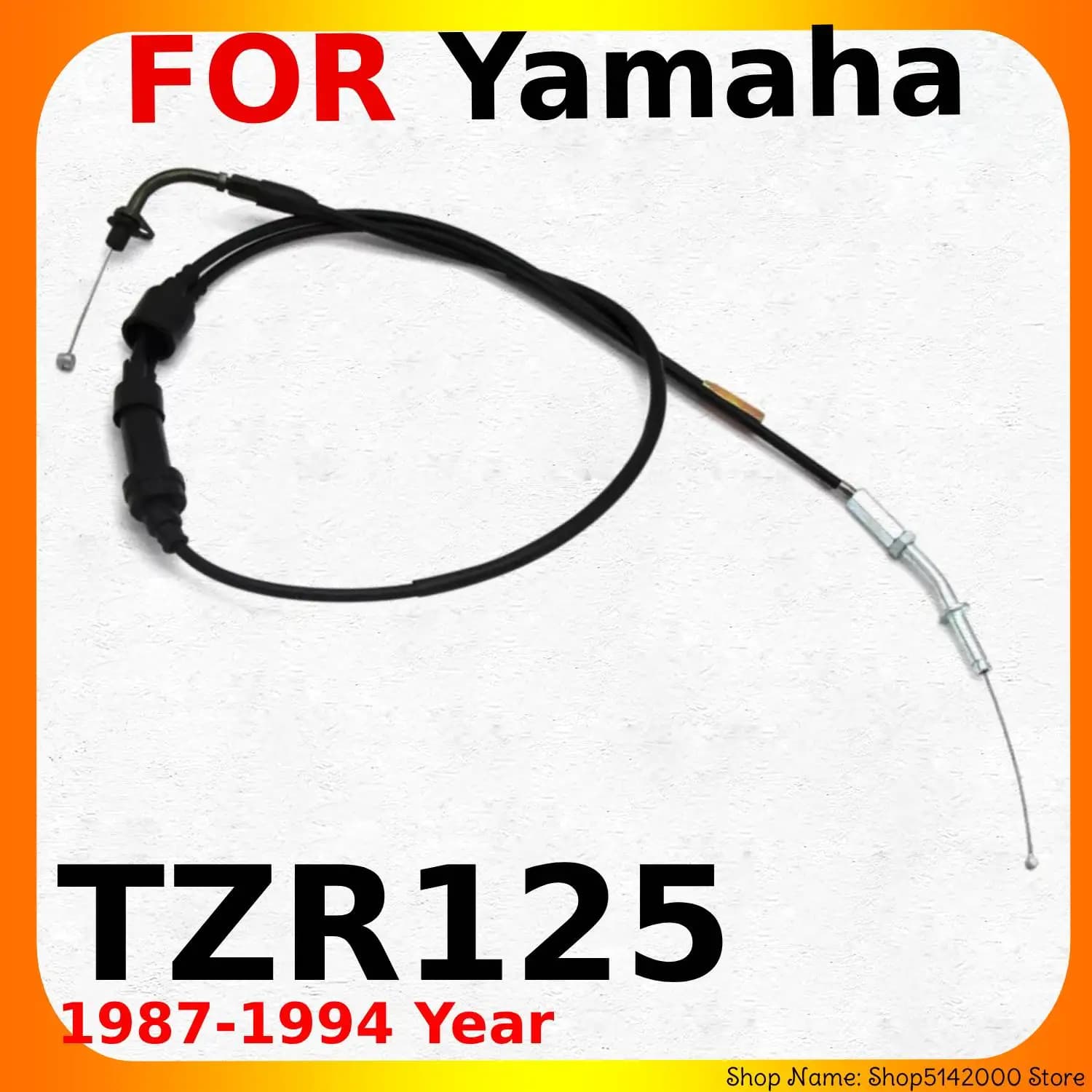 Motorcycle Push&Pull Throttle Cable Line Wires Scooter Acceleration For Yamaha TZR125 1987-1994 OEM:2RH-26260-00 2RN-F6260-00
