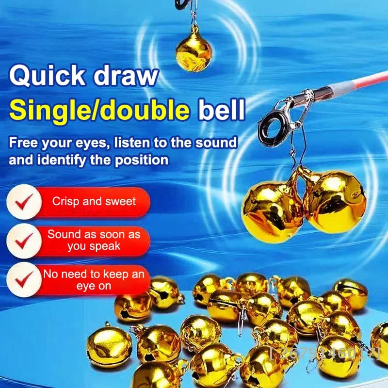 laYY26 la10/20 pieces New Quick Clip Sound Alarm for Fishing, with Auto-Alarm function, for Fishing rod RIG/from Boat, Used for Night Fishing / Ice Fishing