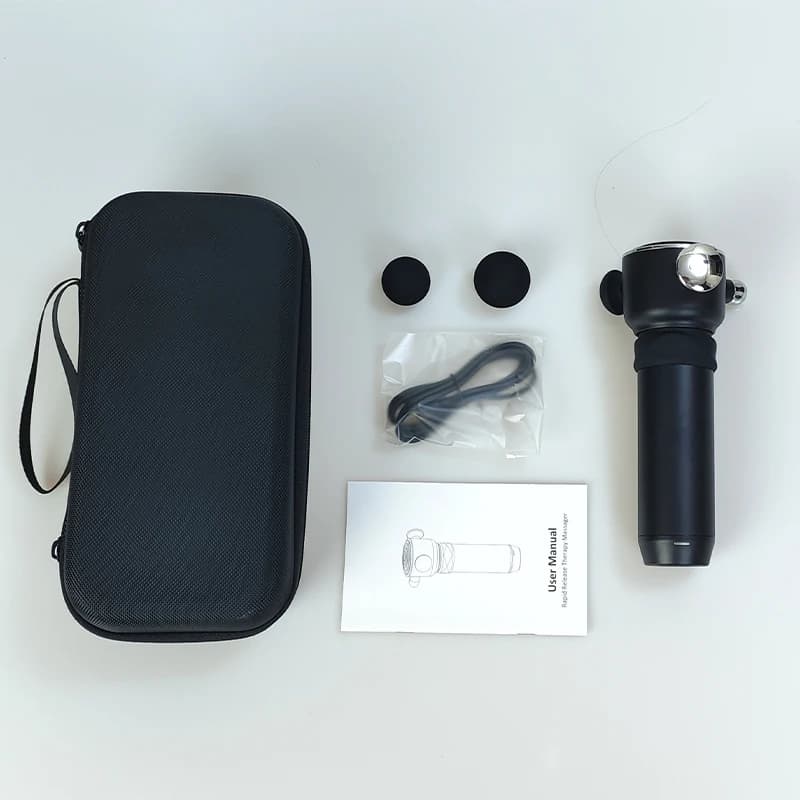 High Frequency Release Gun Fascia Relaxation Gun 4 Head Quick Release Deep Tissue Vibration Muscle Massager