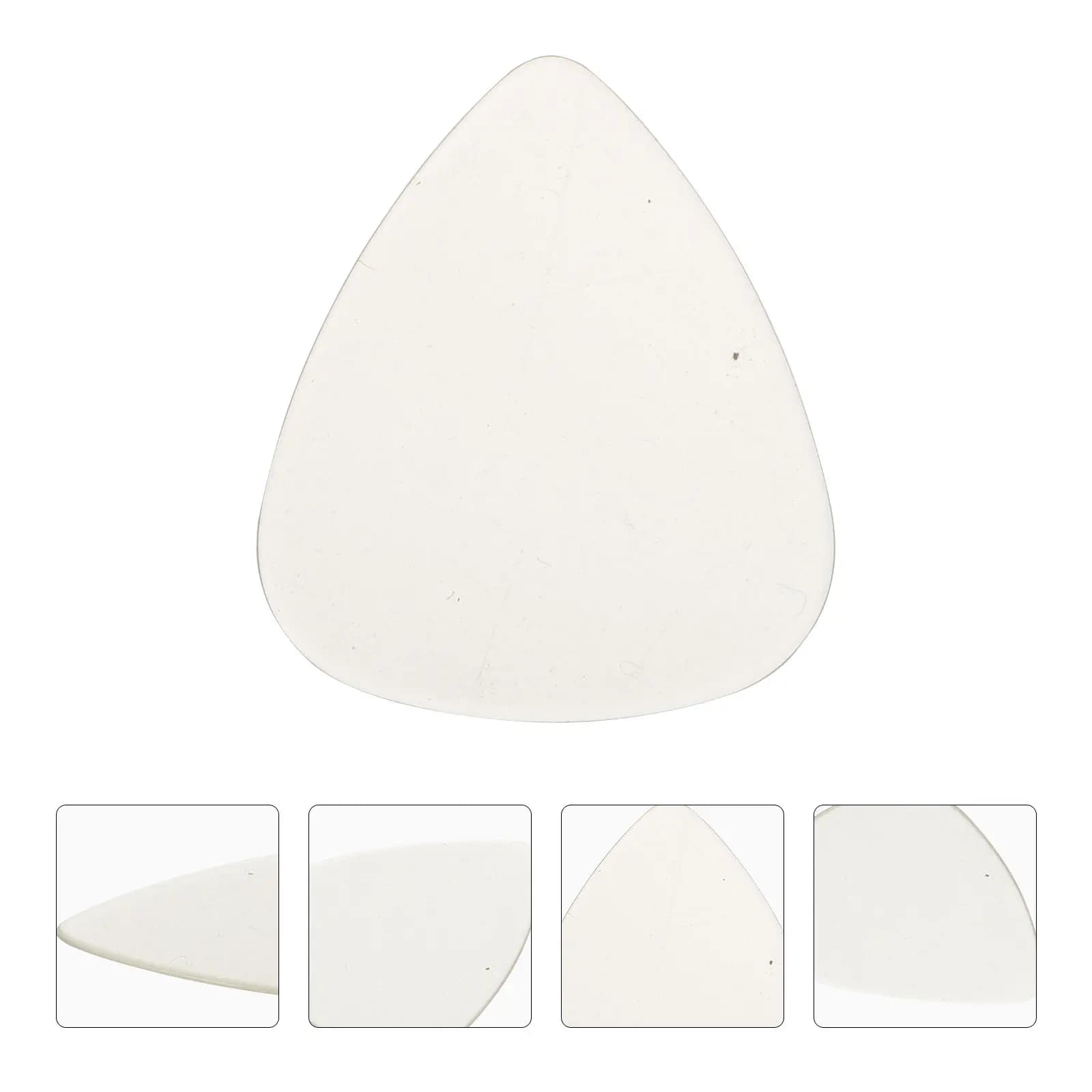 10Pcs Transparent Plastic Guitar Picks Compact Sturdy Lightweight Plectrums for Guitar Bass Practice Playing Travel Handy