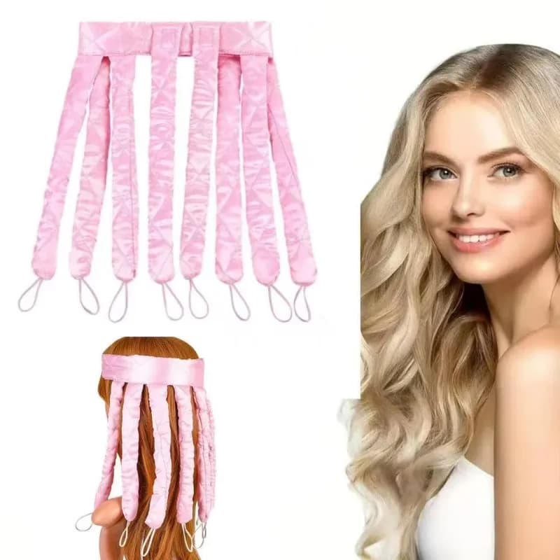 Heat-free curling rod Bigodini for lazy hair Bigodini hair band to sleep Soft band Hair styling tools for women and girls Beaut