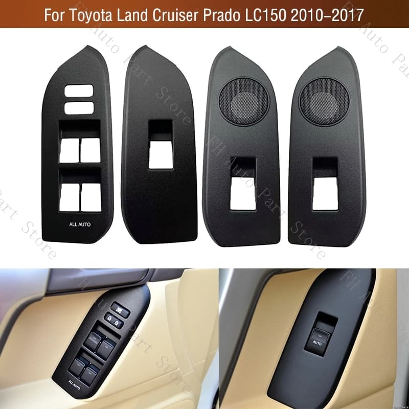 LHD Per Toyota Land Cruiser Prado 150 LC150 2010-2017 Finestra Ascensore Pulsante Interruttore di Controllo Della Copertura Telaio Pannello