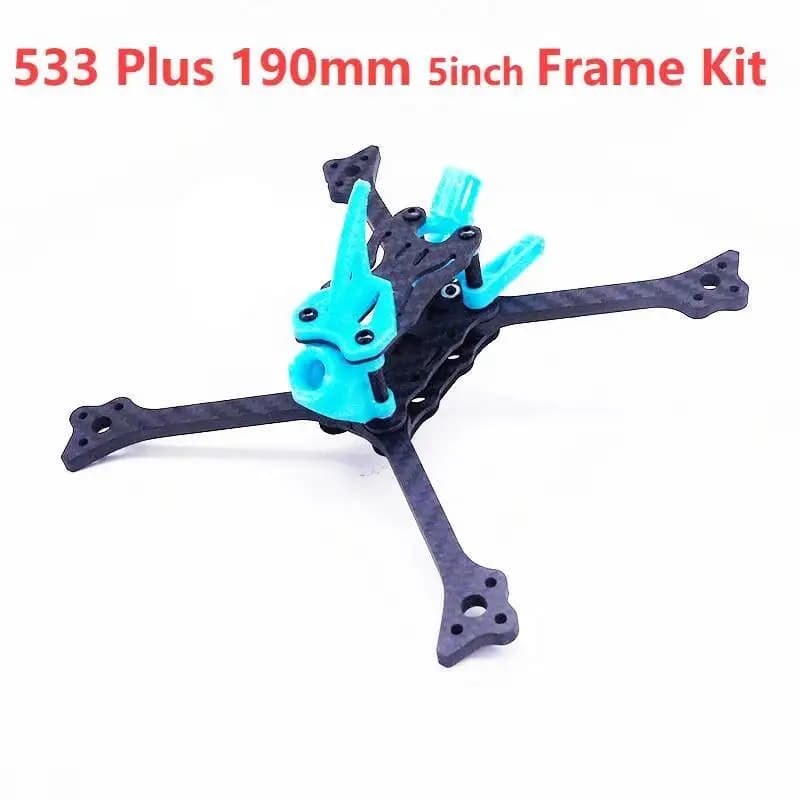 FIVE33 533 Plus 5 Inch 190mm Carbon Fiber Split Frame Kit with 5mm Arms for FPV RC Quadcopter Drone