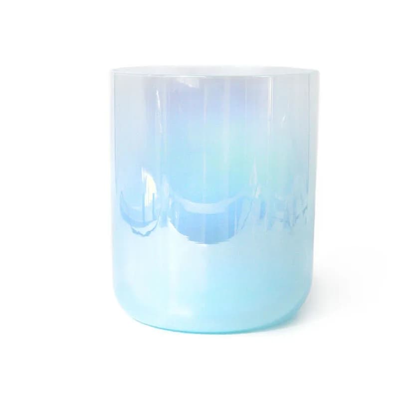 Blue Gradient Crystal Singing Bowl Percussion Instrument Yoga Meditation Stress Relief Crystal Music Bowl Chanting Bowl
