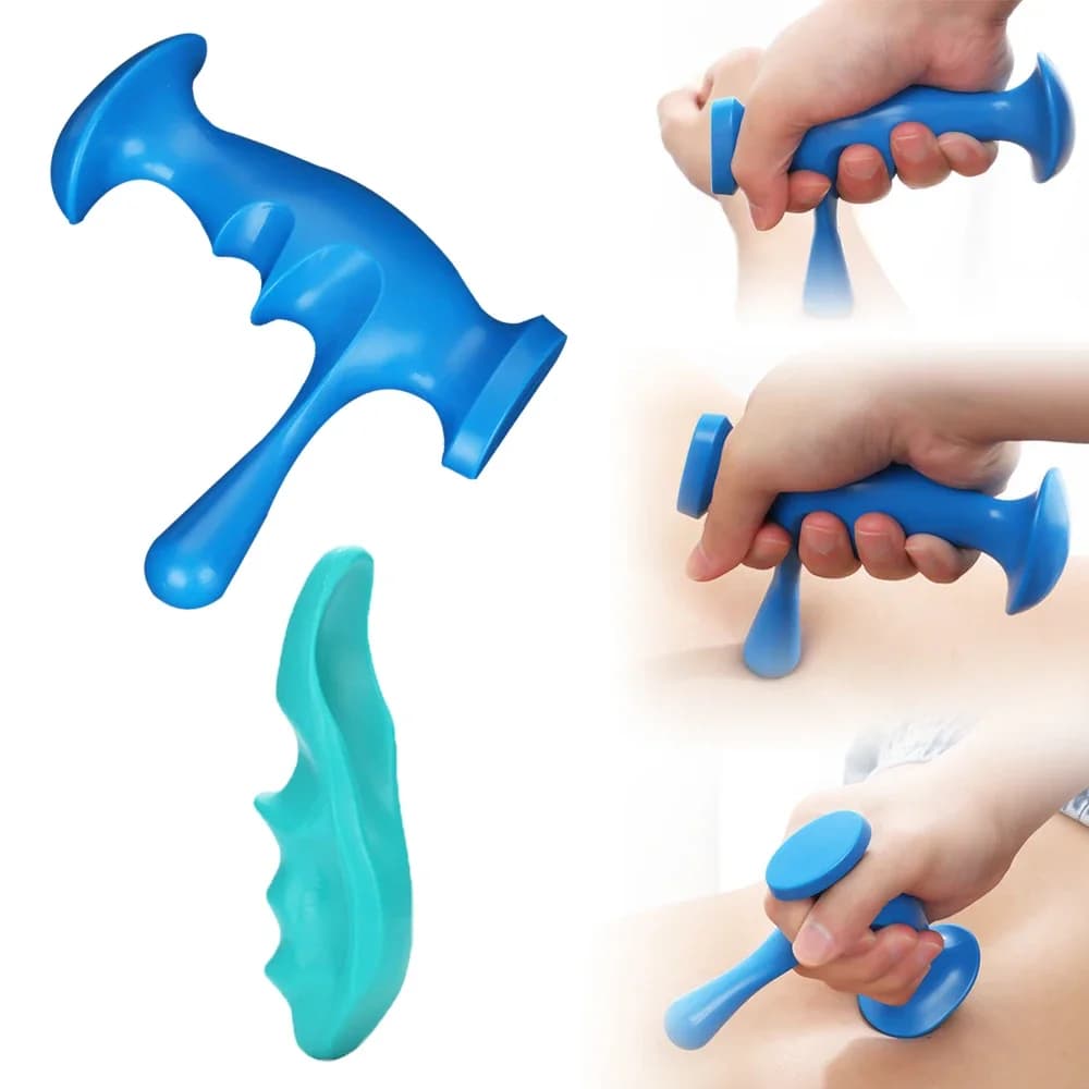 Finger Pressure Massager Pain Relief Press Trigger Point Massager Full Body Foot Back Manual Tools Deep Relaxed Relieve Fatigue