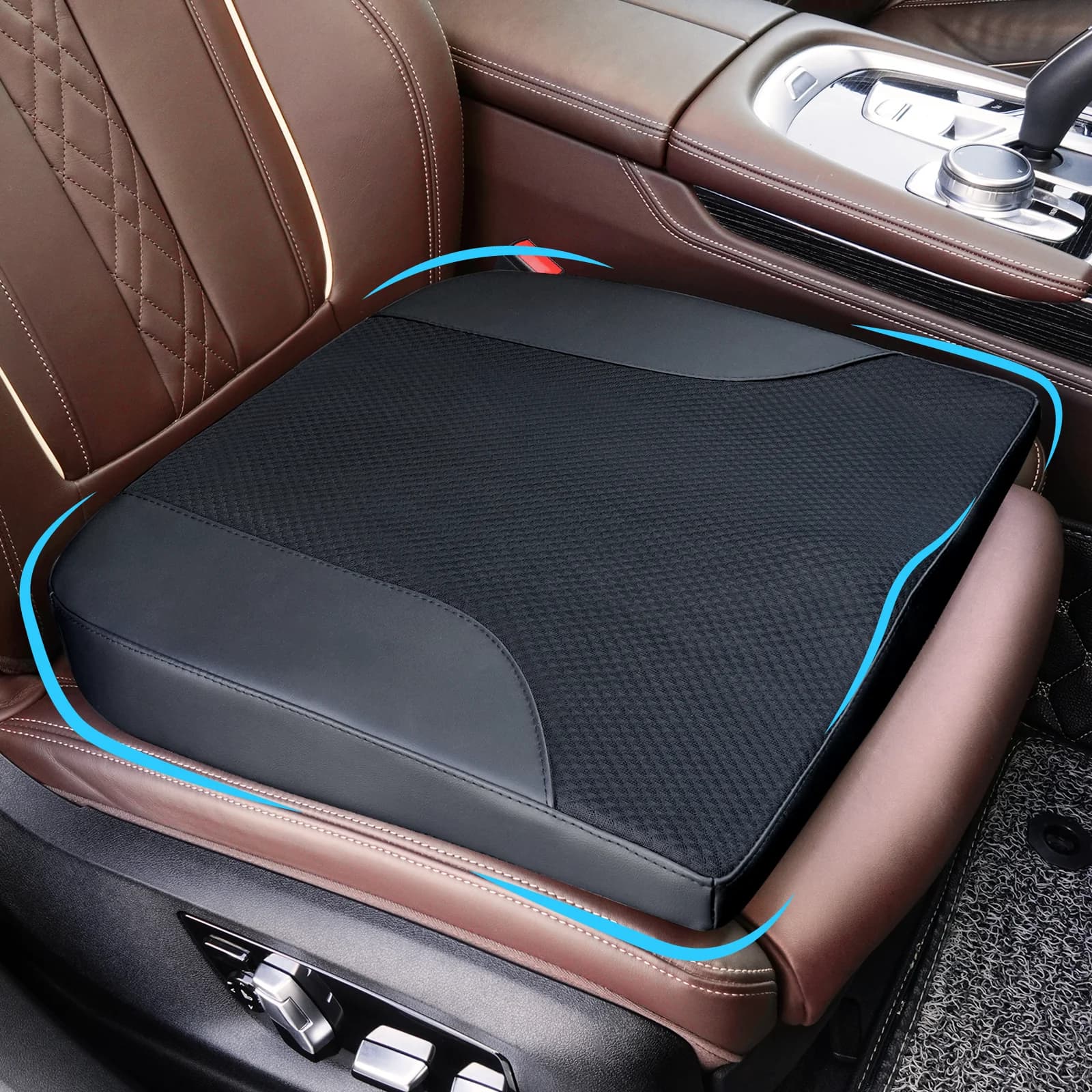Cuscino Morbido per Sedile Auto in Memory Foam, Ergonomico e Confortevole, Supporto per Anca, Accessori Auto Salutari