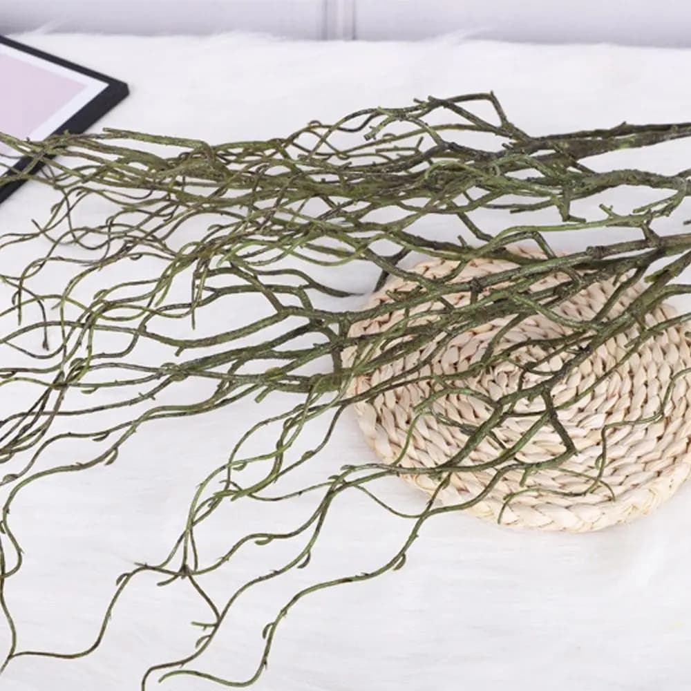 120cm Artificial Willow Deadwood Luxury Plastic Simulation Tree Branch Realistic Elegant Fake Plant Living Room Decor
