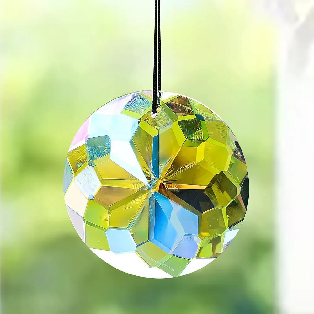 SunCatcher More Sizes Electroplating Bauhinia Chandelier Lighting Accessories Crystal Beads Sunshine Catcher