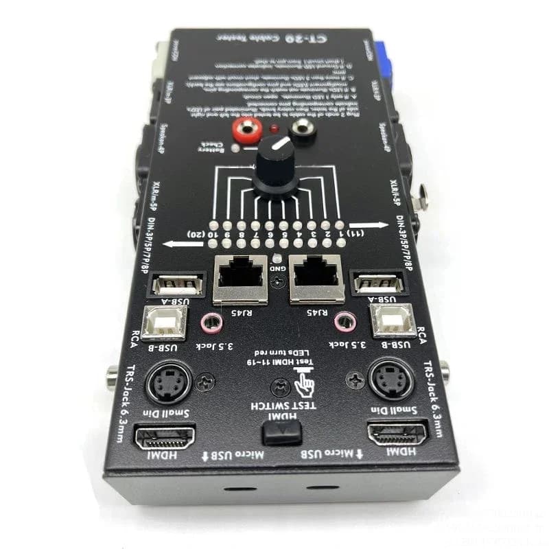 CT-20 Audio Xlr Multifunction Line Tester Hdmi Line Tester Cable Tester