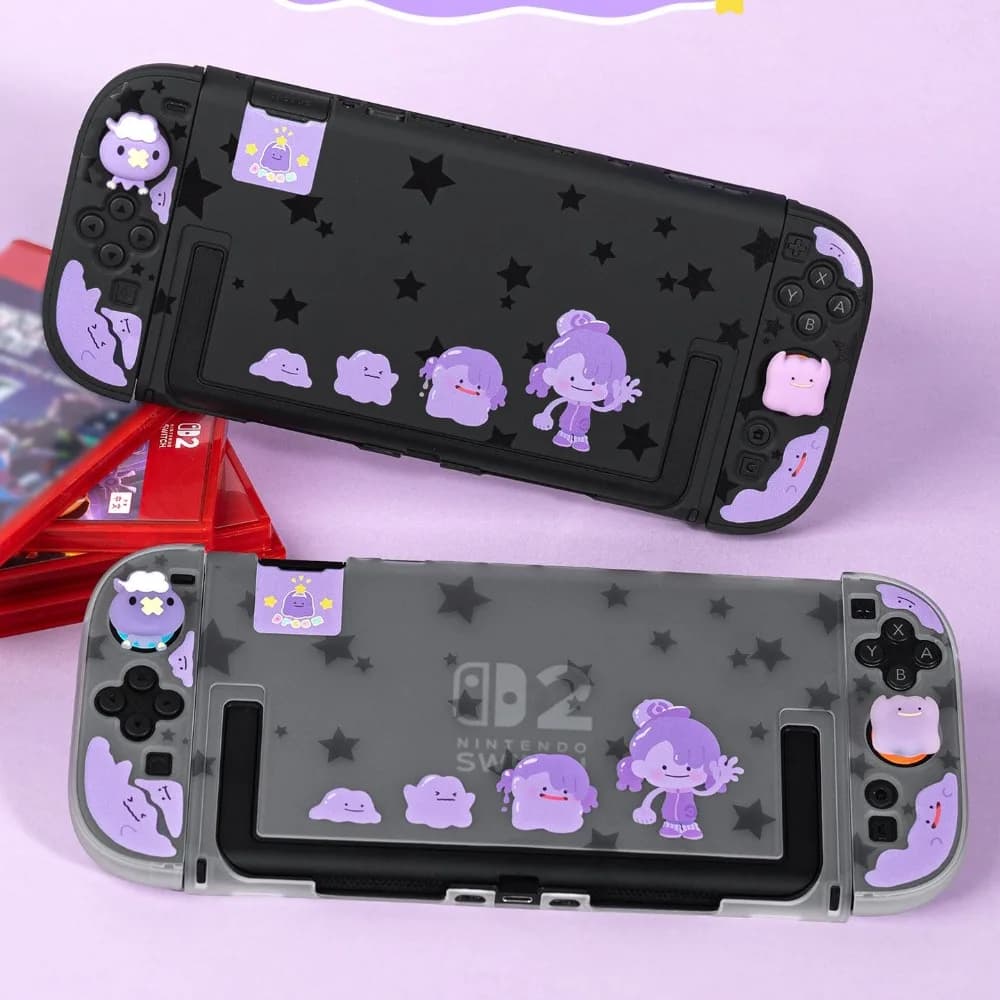 Custodia Protettiva Cartoon per Nintendo Switch 2, Controller Joy-Con, Guscio Rigido Staccabile Compatibile con il Dock