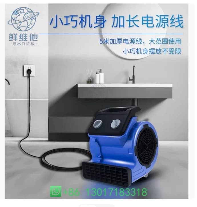 220V High Power Floor Carpet Dryer Fan Blower, Commercial Household Dehumidifier for Home Living Room