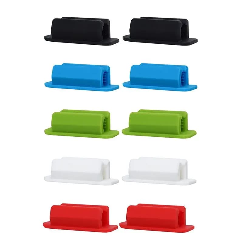 10Pcs Adhesive Silicone Pen Holder For Desk, Pencil Holder, Marker Holder,Pen Holder Set Teacher Supplies Easy To Use-AEF7