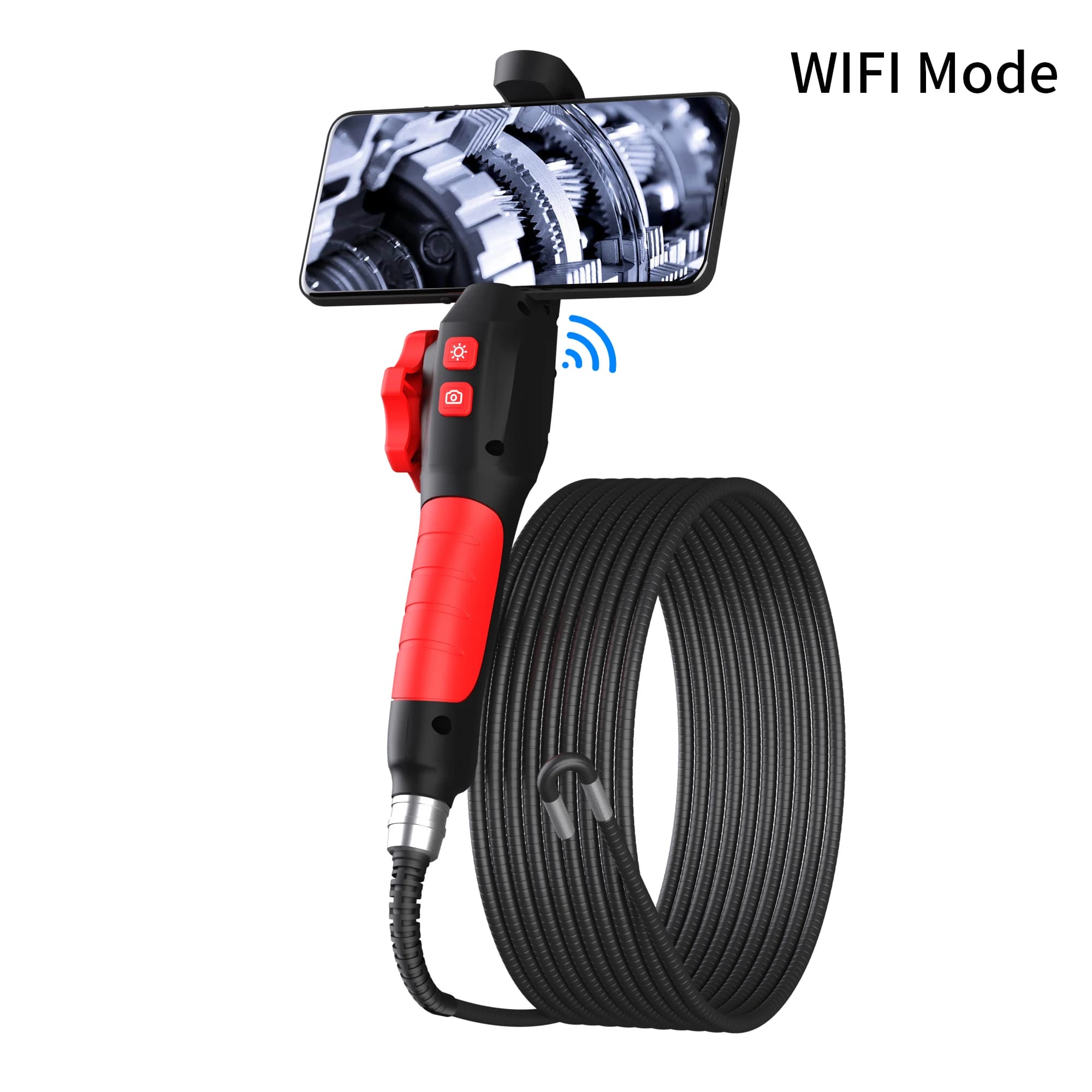 2MP 1080P 180 Gradi Direction Articolata Bidirezionale WIFI Endoscopio Periscopio Ispezione Otoscopio Fotocamera Microscopio Digitale