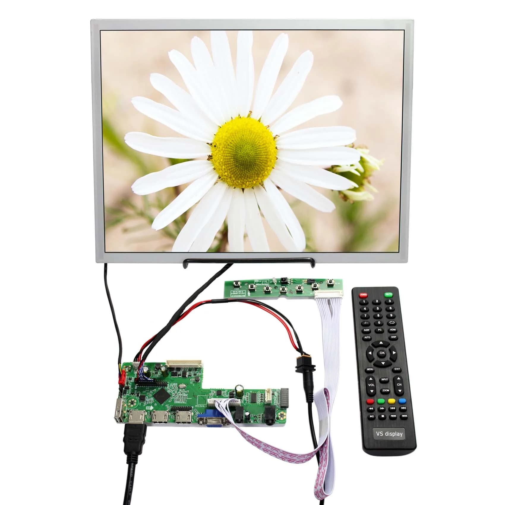 15" LQ150X1LG96 1024X768 LCD Screen with 3x HD-MI VGA USB Audio LCD Controller Board,suit for DIY display