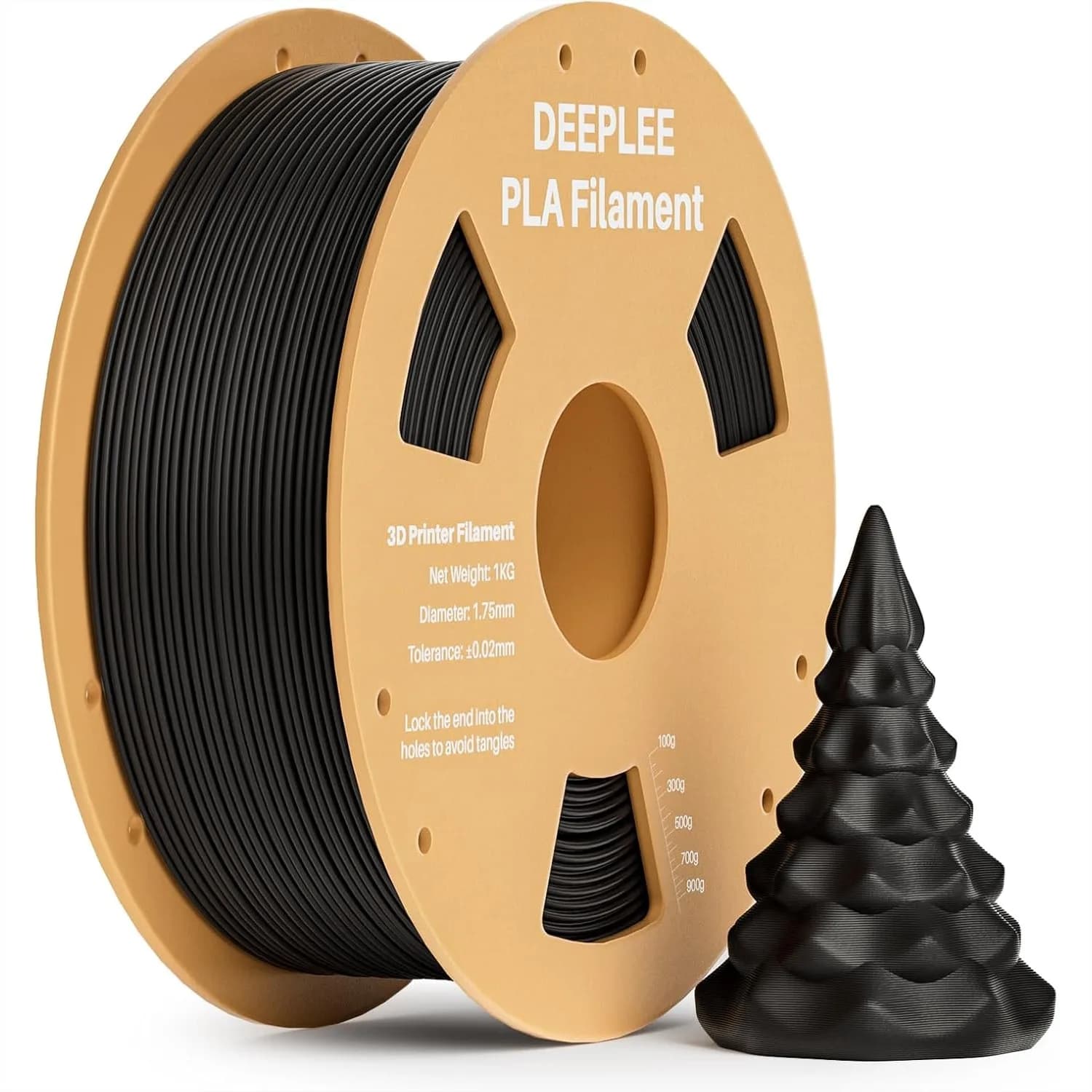 Filamento PLA 1.75mm per Stampante 3D, Precisione Dimensionale +/- 0.02mm, Avvolgimento Ordinato, Senza Intasamenti, Confezione Sottovuoto, Compatibile con la Maggior Parte delle Stampanti 3D FDM