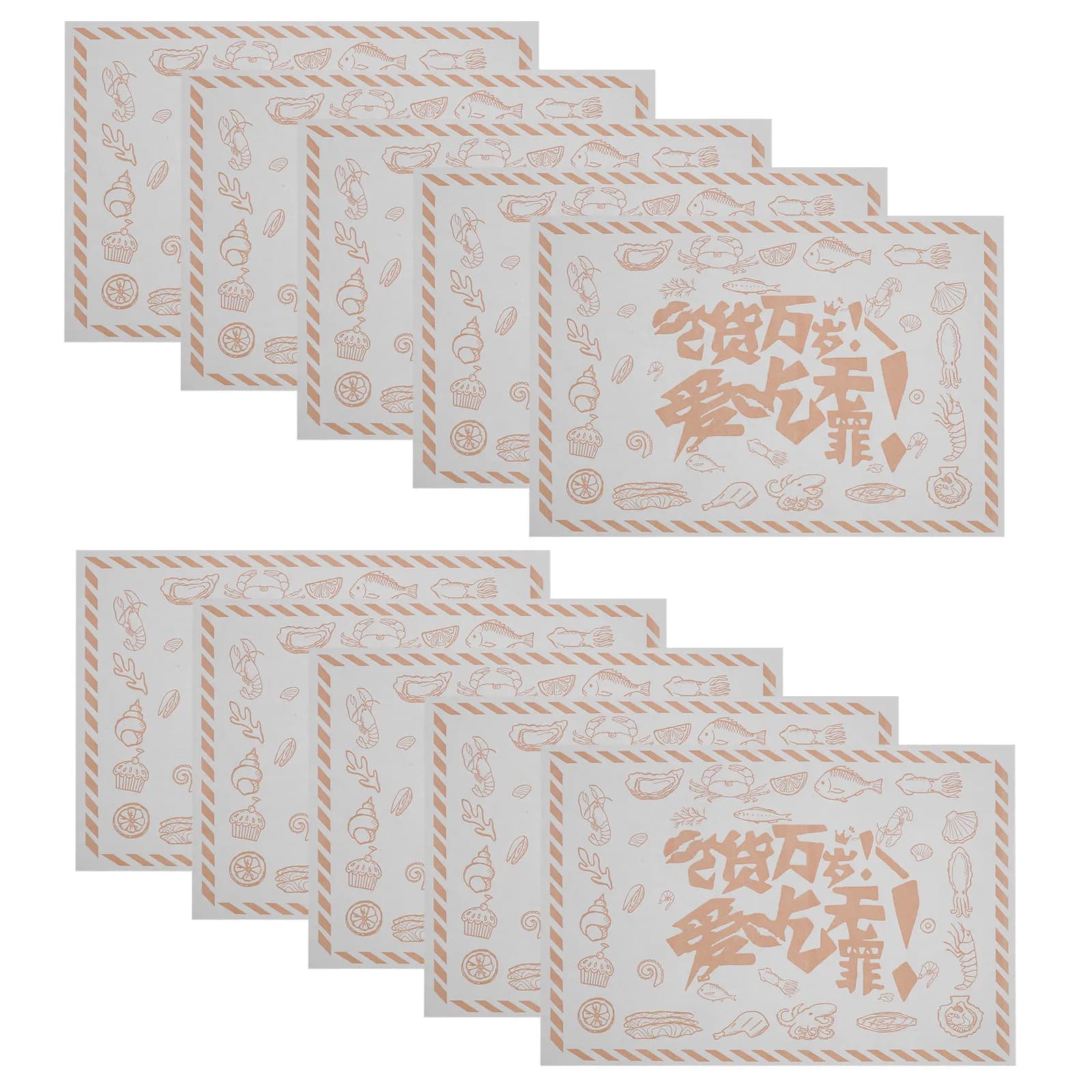 500 Paper sheets Anti-adhesive for Food, Oil Resistant, for Oven, Air Fryer, Grill, Hamburger, Tacos, Pastry