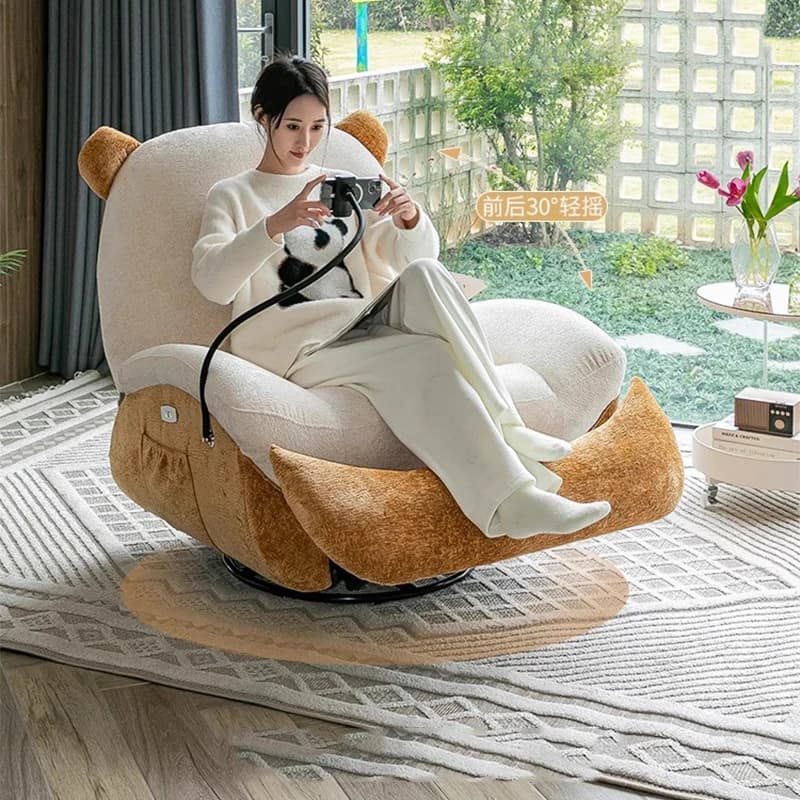 Sedie da soggiorno comode a dondolo Sedie da gioco mobili per camera da letto Sedie di lusso Designer Lettura Fauteuil Salon Mobili da balcone