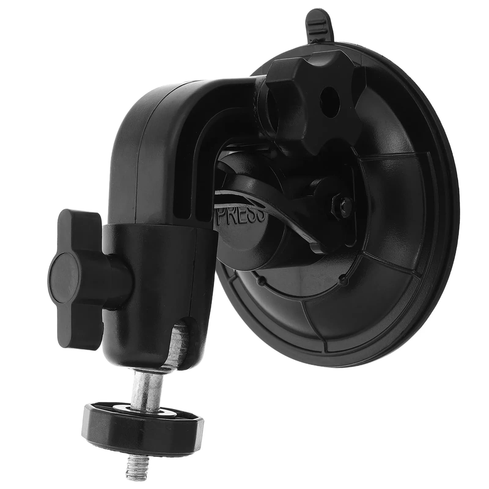 Universal Suction Cup Support for Auto Camera, Dash Cam, Adjustable Angle, Robust Fixing, Portable, Compatible with