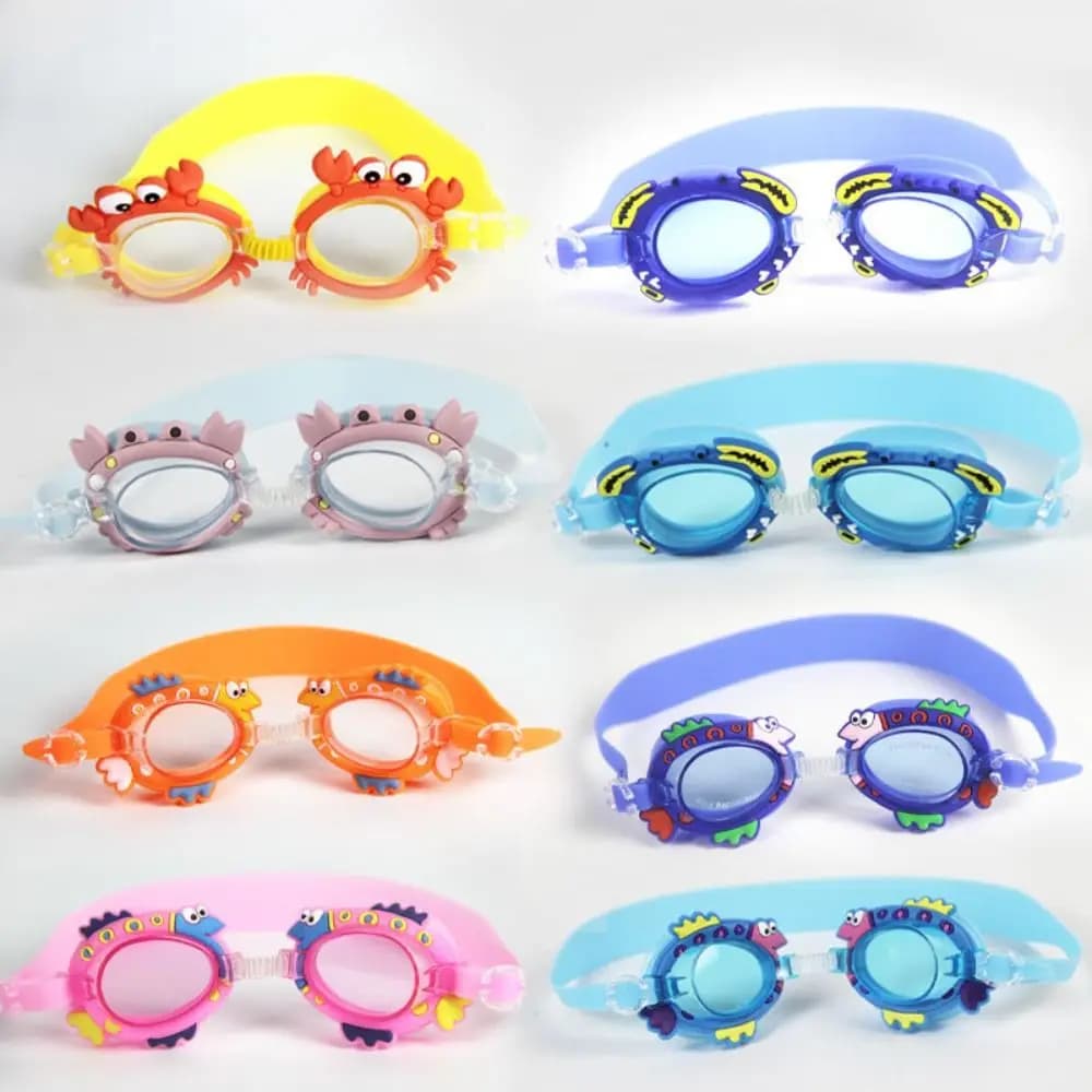 Diving con tappi per le orecchie Occhialini da nuoto per bambini Antiappannamento Occhiali da nuoto impermeabili Pratici occhiali in silicone per bambini