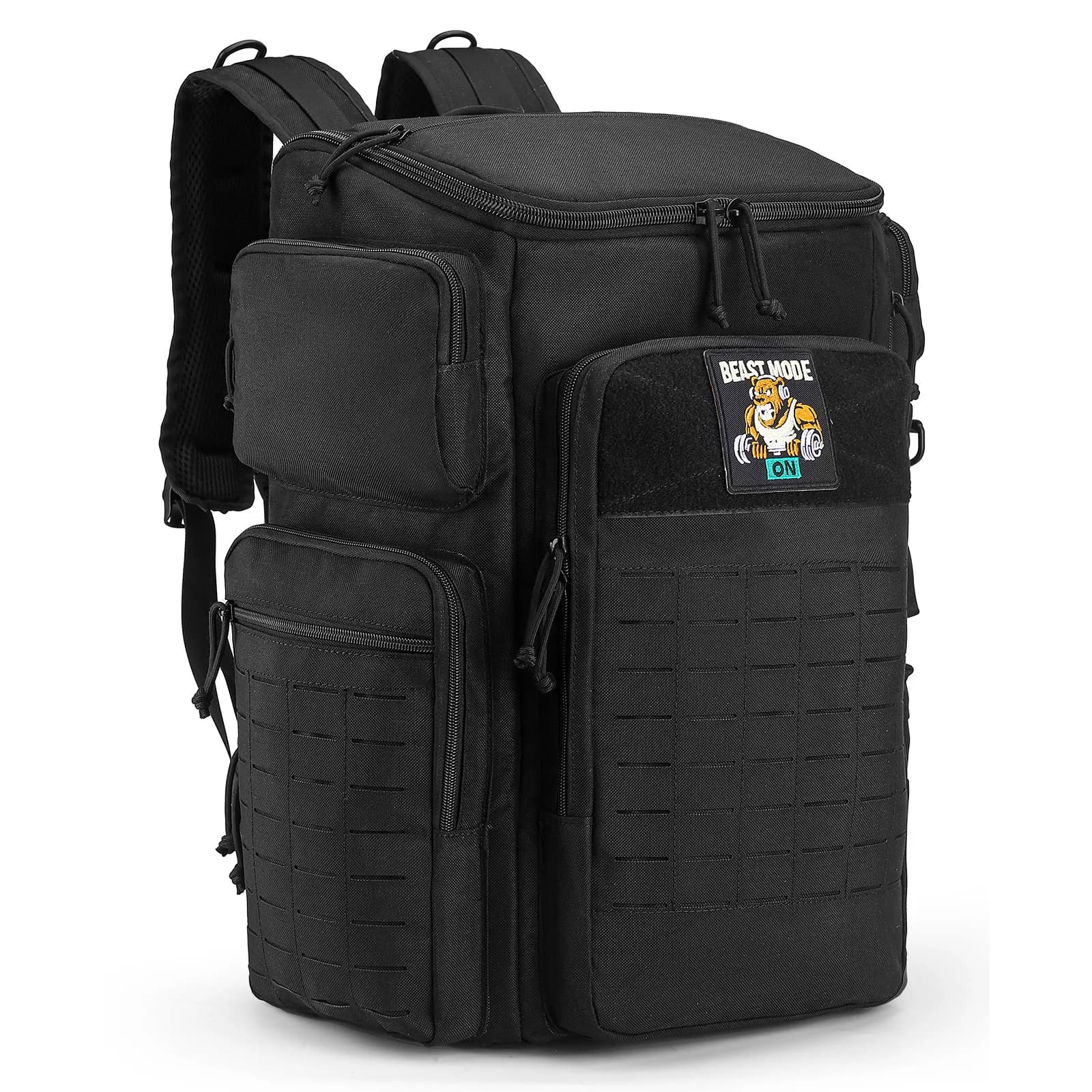 Men's duffel bag with large capacity modular system, multi-compartment design with shoe storage space