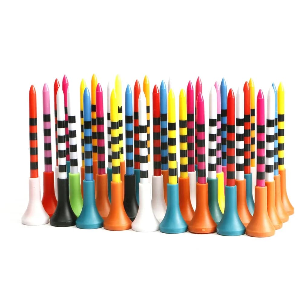 Sedile in plastica per TEE per chiodi da golf Copertura in gomma da 83 mm Copritesta in gomma morbida Servire il supporto della palla del sedile per tee da golf Manicotto in gomma multi-dimensione