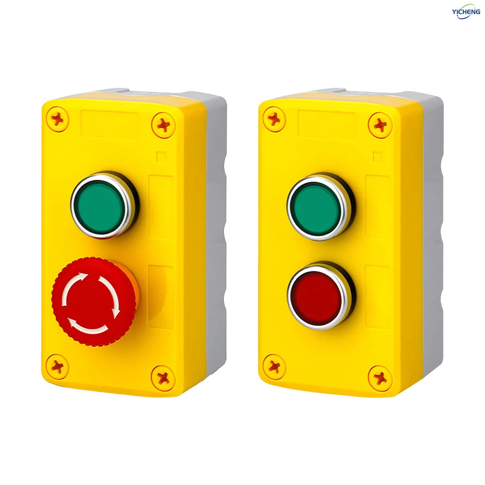 1Pcs 22mm 1-4 bit Adsorbable Magnetic control box,Push Button Switches,2-Position Rotary Switch&Emergency Stop Button(optional)