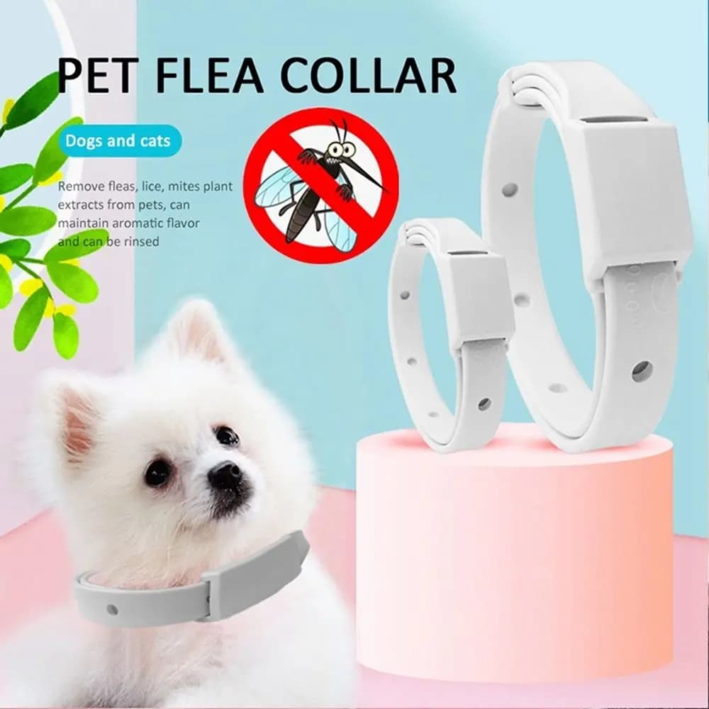Collare Antiparassitario in Silicone per Cani e Gatti - Repellente Antizanzare e Antipulci per Cuccioli