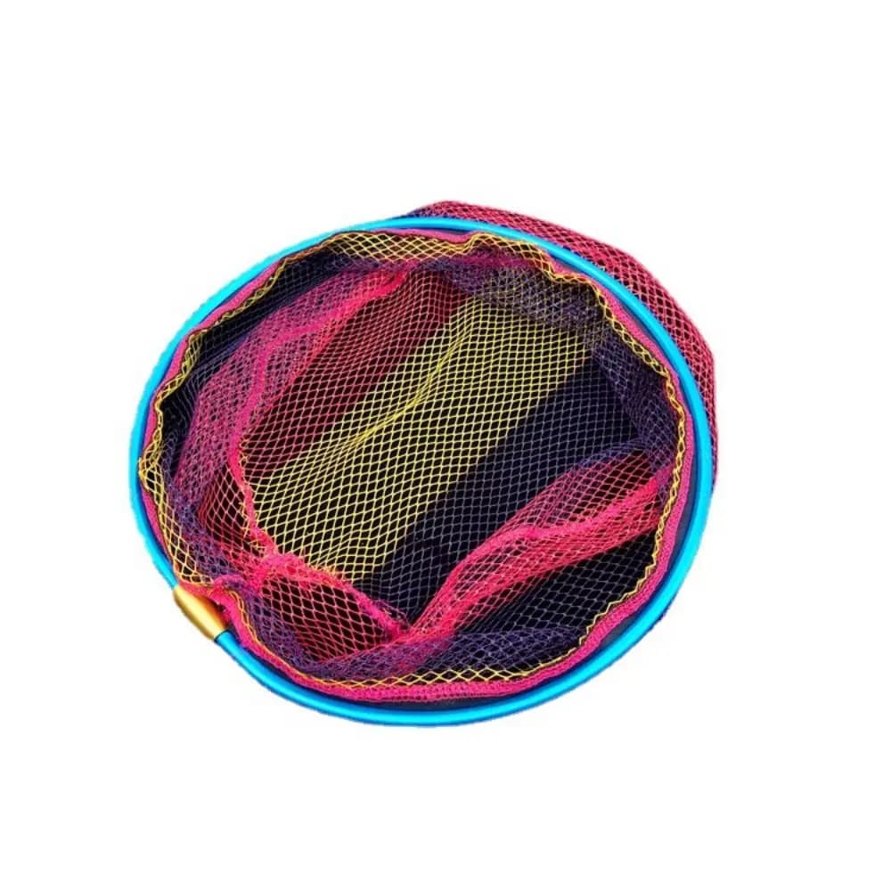 Aluminum Alloy Fishing Nets Head Foldable Mesh Colorful Deepen Fishing Nets Fishing Scoop Ultralight Landing Net Fishing Tolls