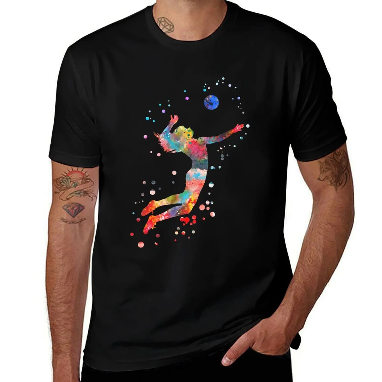 Volleyball girl T-Shirt Essential Solid Color T-Shirt