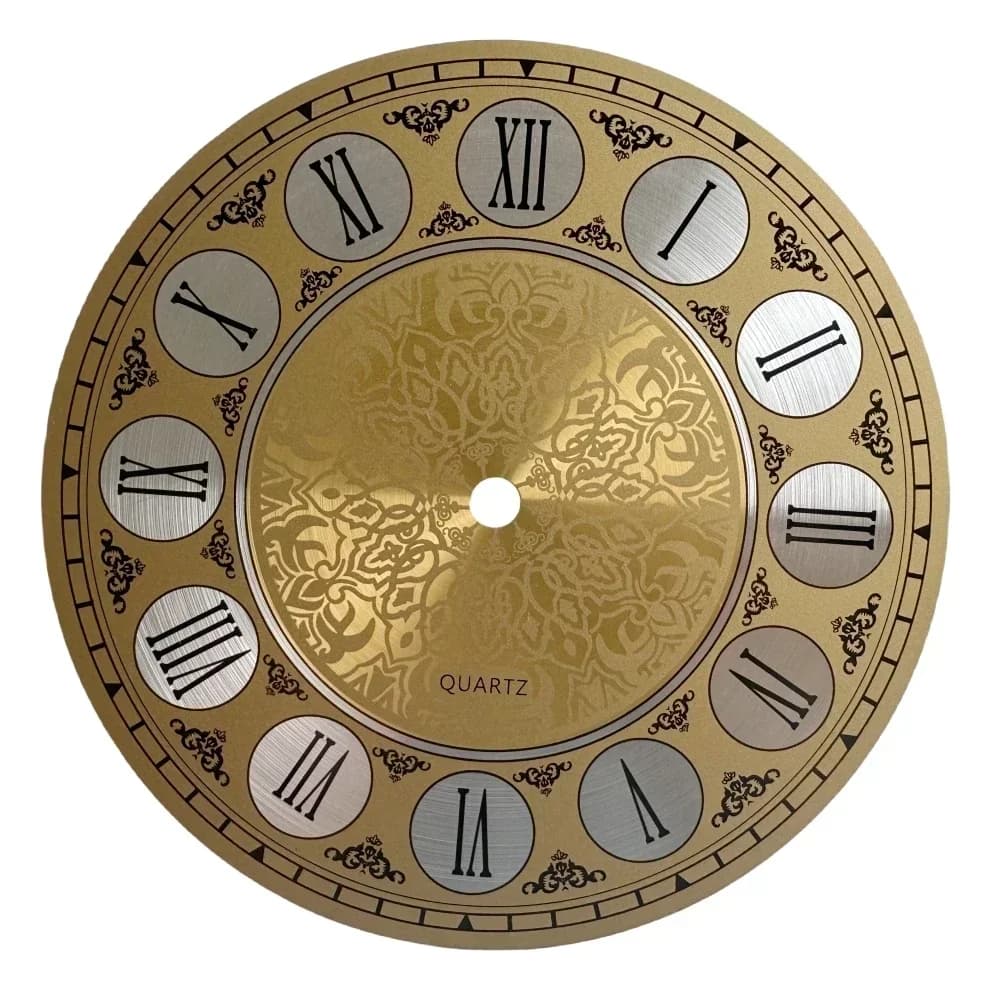 7 In diametri 180mm Vintage alluminio metallo orologio da parete quadrante quadrante numeri romani quadrante quadrante parti di ricambio e strumenti