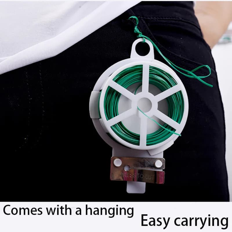 Fascette a torsione da giardino multifunzionali, riutilizzabili, auto-taglianti, in filo di ferro, per piante rampicanti, fiori e viti